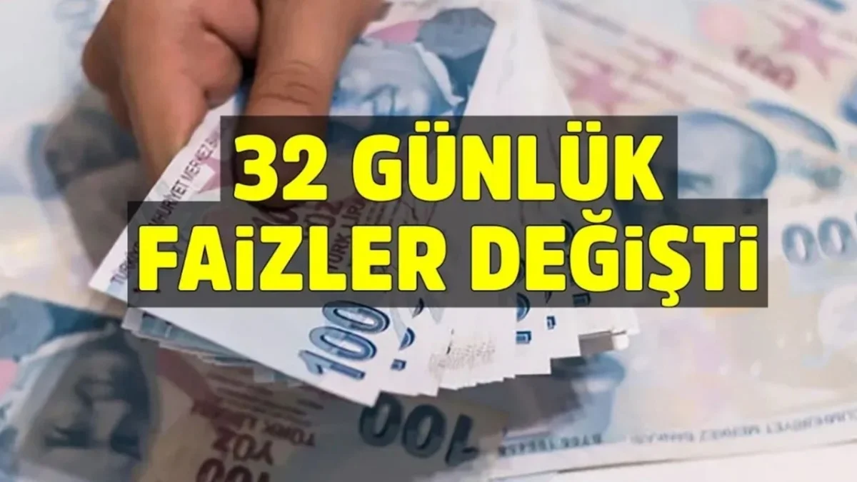 500 Bin TL'nin Günlük Faizi Güncellendi! Tüm Bankaların 32 Günlük Mevduat Listesi!