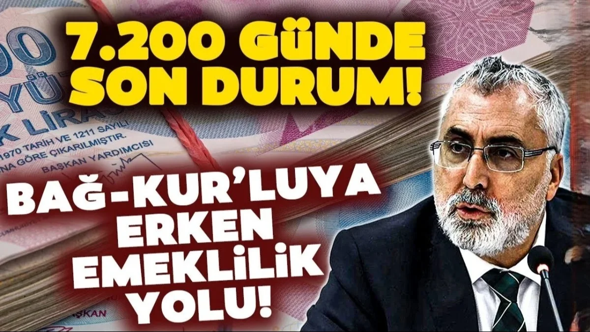 Bağ-Kur prim gün sayısı 7200’e düştü: 5 yıl erken emeklilik yolu açıldı